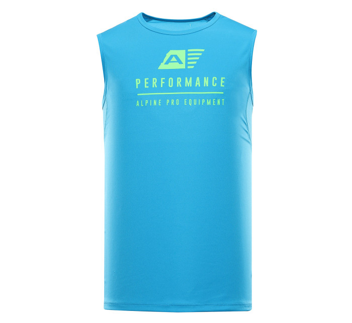 Pánské rychleschnoucí tílko ALPINE PRO MIXED neon atomic blue