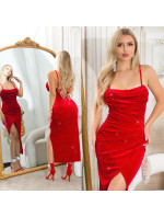 Sexy Koucla model 20763727 Velvet Look Glitter Dress - Style fashion