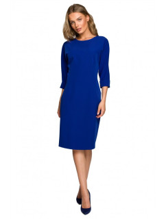 model 17678310 Pouzdrové šaty s netopýřími rukávy královská modř - STYLOVE