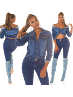 Sexy džínový kabátek Musthave "blue denim"