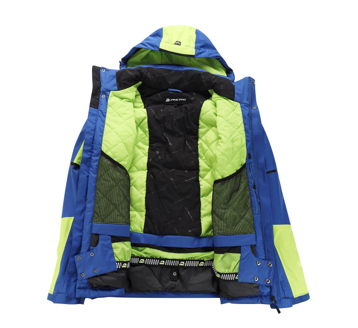 Pánská lyžařská bunda s membránou ptx ALPINE PRO MALEF lime green