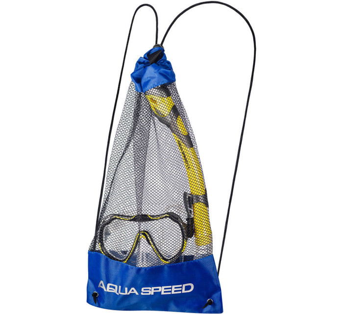 AQUA SPEED Potápěčská sada Java&Elba Yellow Pattern 18