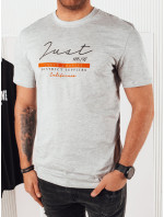 Šedé pánské tričko s potiskem Dstreet RX5424