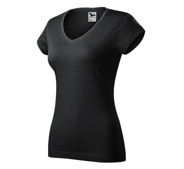 Fit V-neck tričko dámské ebony gray