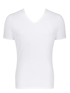 Pánské tílko GO Shirt V-Neck Slim Fit - WHITE - bílé 0003 - SLOGGI