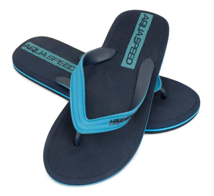 AQUA SPEED Pool Slippers Faro Navy Blue