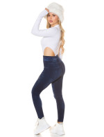 Sexy Highwaist Jeggings Used Look with glitter