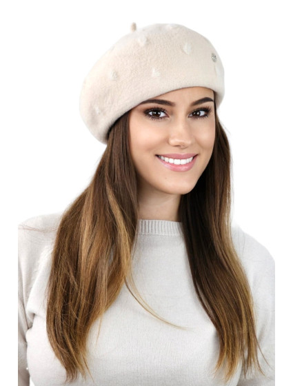 Beret model 19142529 Ecru - Kamea