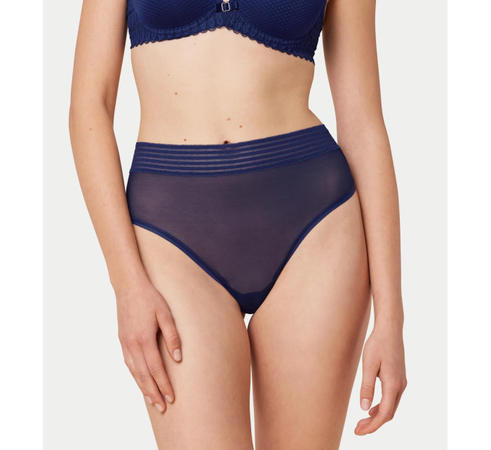 Dámské kalhotky Tempting Sheer Highwaist String - BLUE - tm. modré 6722 - TRIUMPH