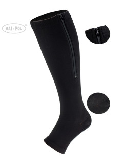 Knee Socks With Zipper 1 model 19504966 Black - Raj-Pol