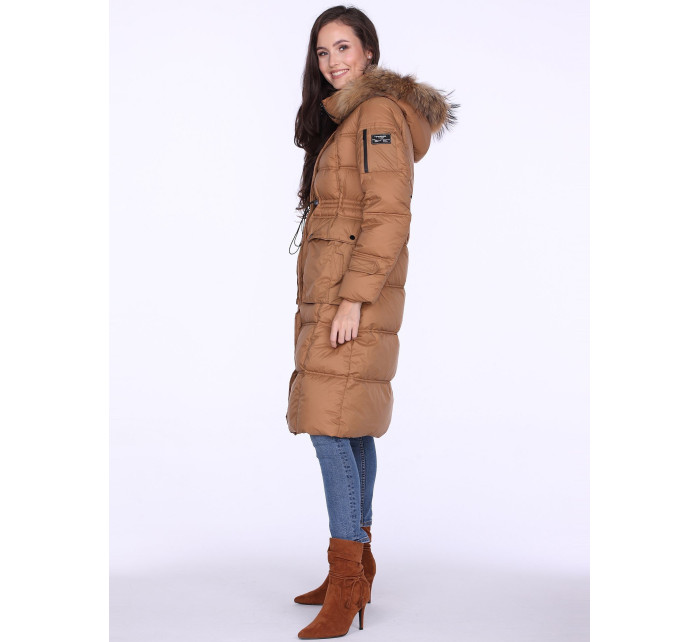 PERSO Coat BLH220027FXR Béžová barva