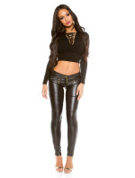 Sexy KouCla leather look pants with model 19595272 - Style fashion