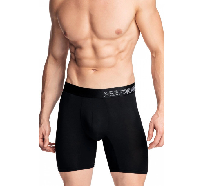 Pánské boxerky 1181 Leg long black - Atlantic