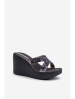 Dámské pantofle na klínku Ipanema High Fashion Slide Fem Black