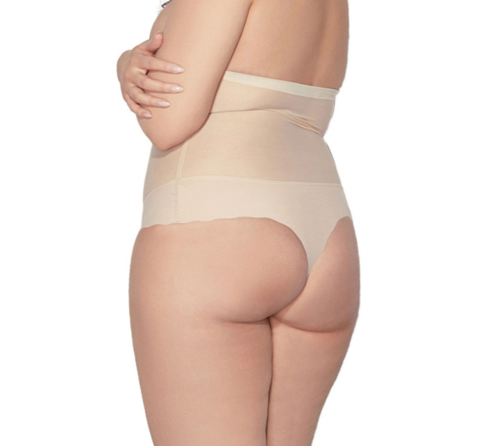 Dámská stahovací tanga Glam string beige - MITEX