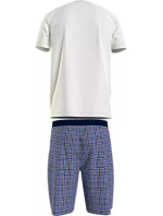 Pánské pyžamo SS WOVEN PJ SET DRAWSTRING UM0UM031710U8 - Tommy Hilfiger