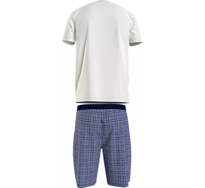 Pánské pyžamo SS WOVEN PJ SET DRAWSTRING UM0UM031710U8 - Tommy Hilfiger