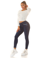 Sexy Highwaist PushUp Jeans with glitter model 19636788 - Style fashion