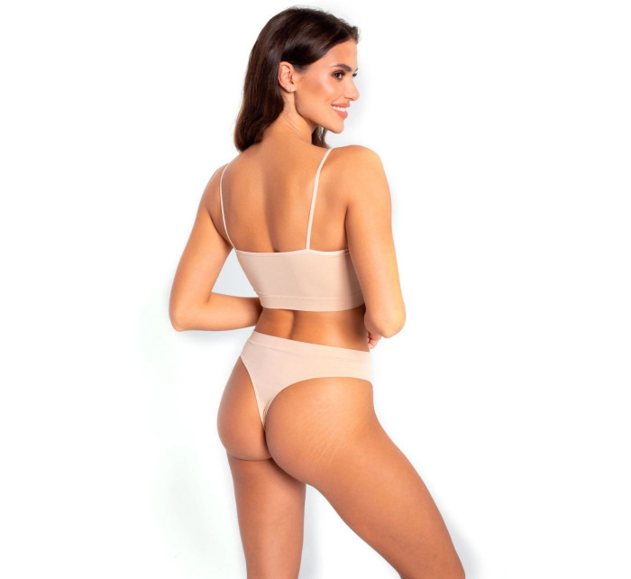 Dámská tanga 1648s Lili beige - GATTA