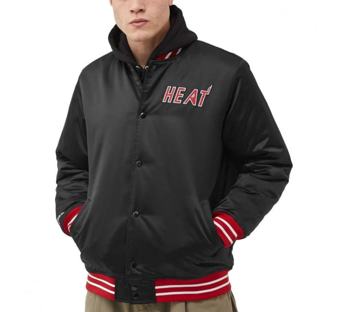 NBA Heavyweight Satin Jacket Miami Heat M model 19365221 pánské provedení - Mitchell & Ness