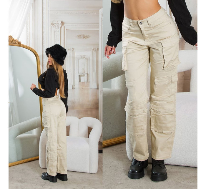 Sexy Highwaist Cargo Pants "beige"