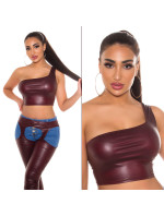 Sexy Koucla One-Shoulder Cropped Top