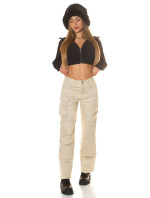 Sexy Highwaist Cargo Pants "beige"