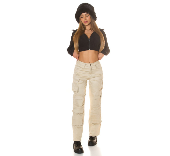 Sexy Highwaist Cargo Pants "beige"