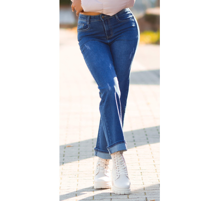 Sexy Highwaist Push up použitý vzhled flarred Jeans