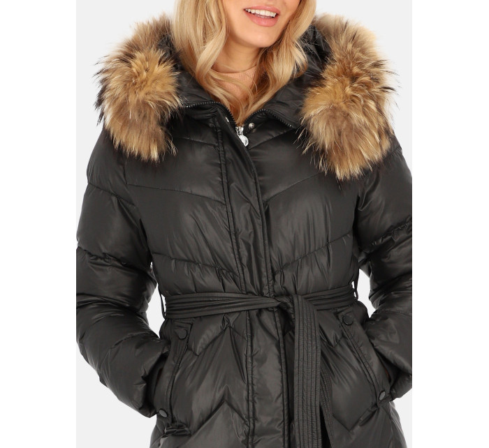 PERSO Coat BLH241011FXR Černá barva