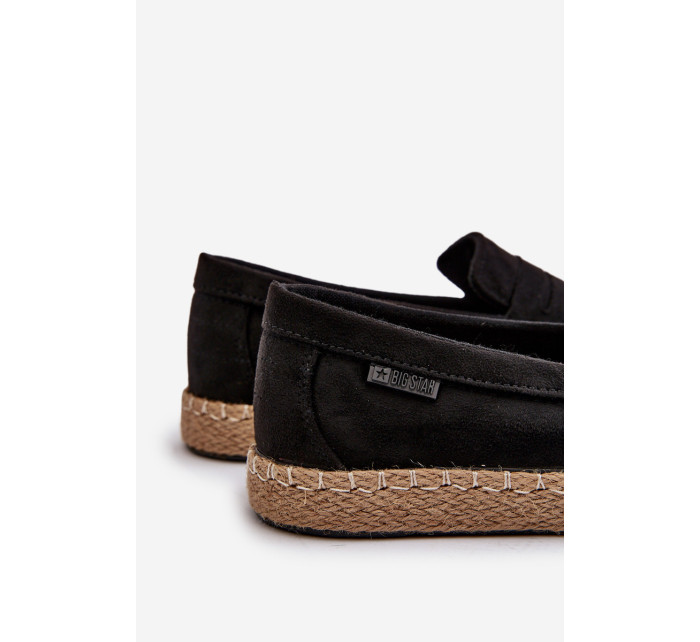 Pánské Eco Suede Espadrilky Big Star Black