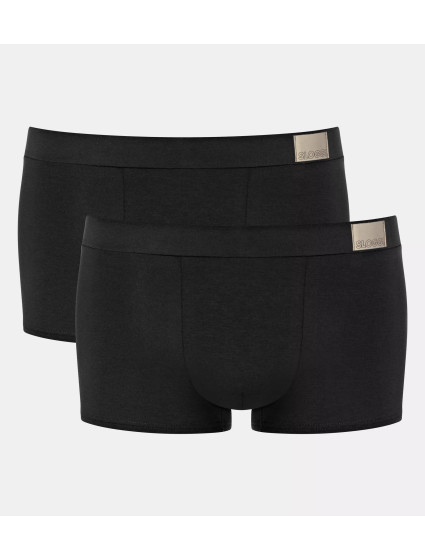 Pánské boxerky GO Natural Hipster C2P - BLACK - černé 0004 - SLOGGI