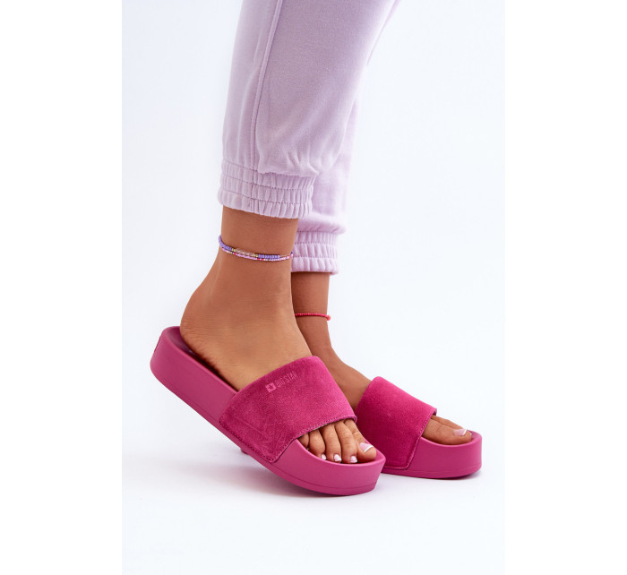 Dámské semišové model 20445844 na platformě Big Star Fuchsia - Big Star Shoes