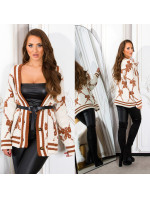 Trendy knitted cardigan to model 19622402 - Style fashion