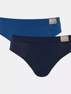 Pánské slipy GO Natural Brief C2P - BLUE - modré M008 - SLOGGI