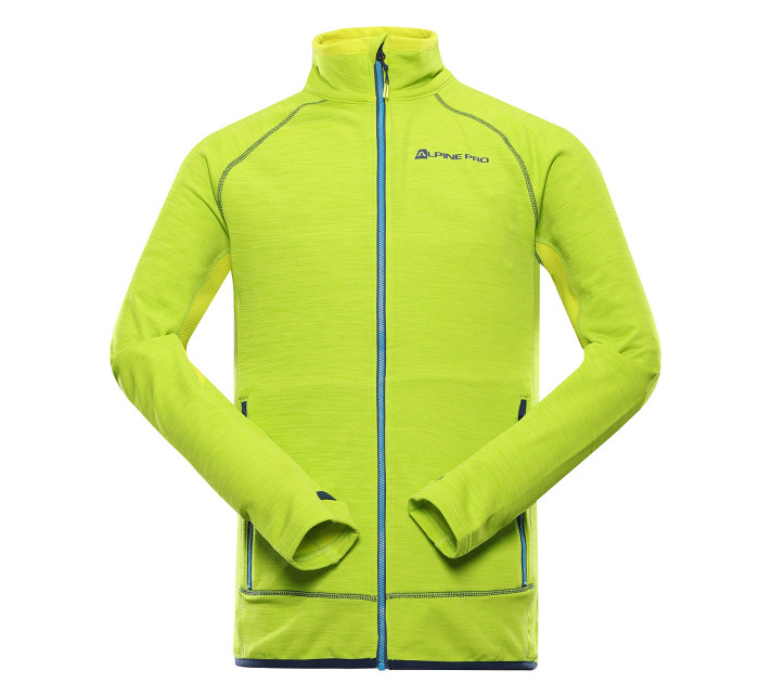 Pánská rychleschnoucí mikina ALPINE PRO ONNEC lime green