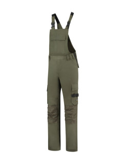 Bib & Brace Twill Cordura pracovní kalhoty s laclem unisex army