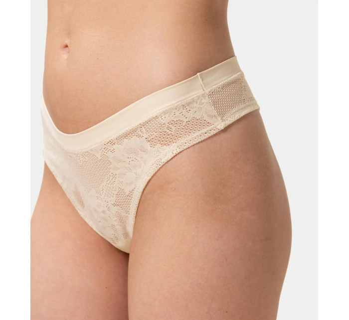 Dámská tanga Smart Deco High Leg string EX - YELLOW - sv. béžová 6720  - TRIUMPH