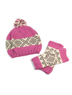 Art Of Polo Hat&Gloves Cz2600-2 Pink