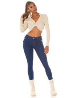 Sexy Highwaist Push-Up Jeans with buttons