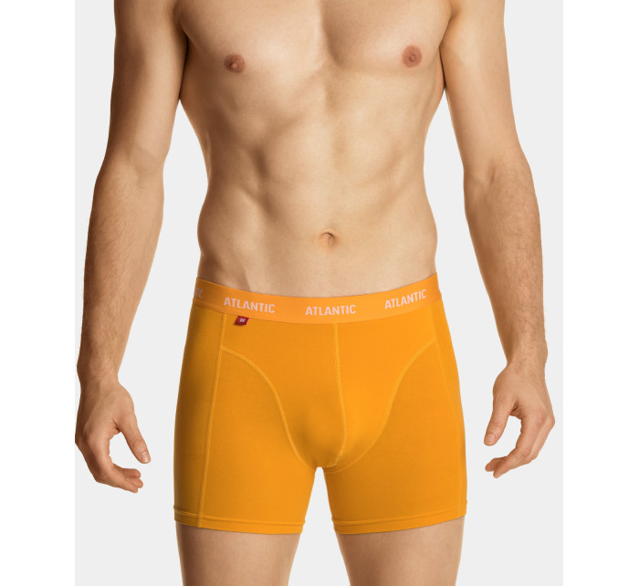 Pánské boxerky ATLANTIC Comfort 3Pack - černé/žluté/šedé