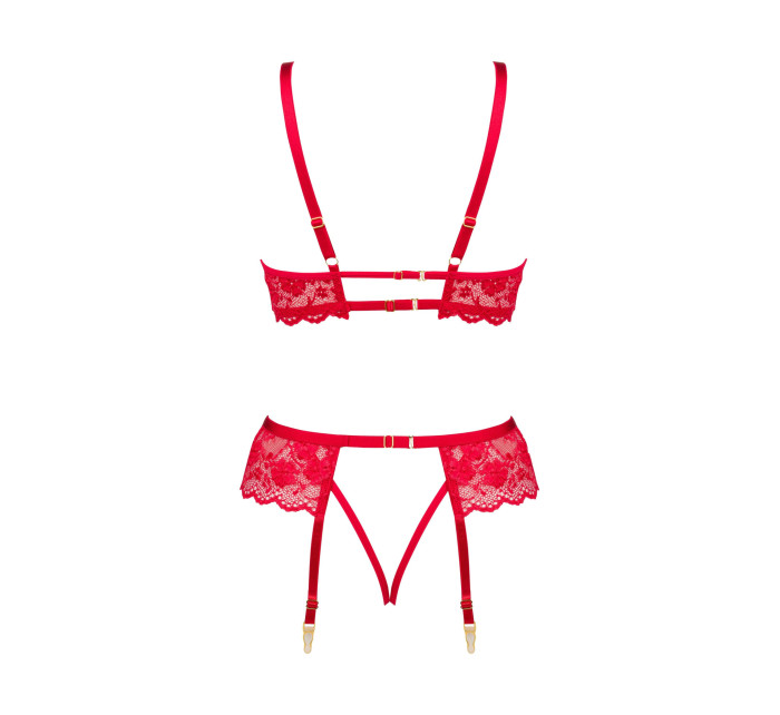 Dámská erotická souprava Rose set red - BEAUTY NIGHT FASHION