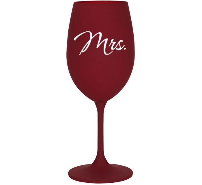 MRS. - bordo sklenice na víno 350 ml