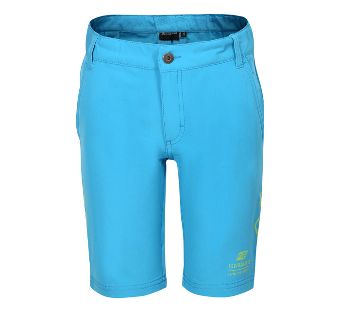 Dětské softshellové kraťasy ALPINE PRO COLO neon atomic blue