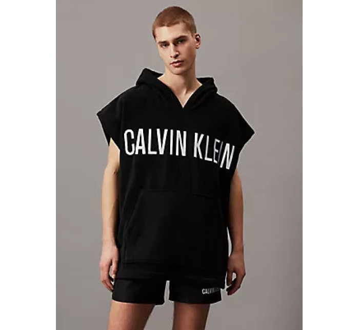 Pánské plavky TOWEL HOODIE KM0KM01010BEH - Calvin Klein