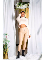 Sexy Highwaist faux leather pants with zip