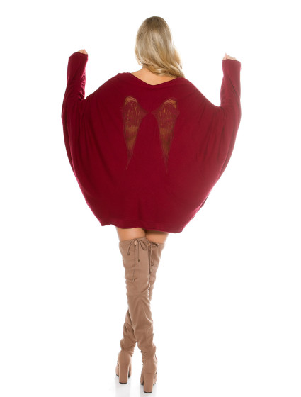 Trendy KouCla Oversize Bat Sweater