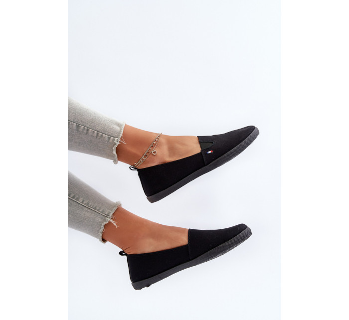 Dámské Slip-On Sneakers Sneakers Black Adrancia