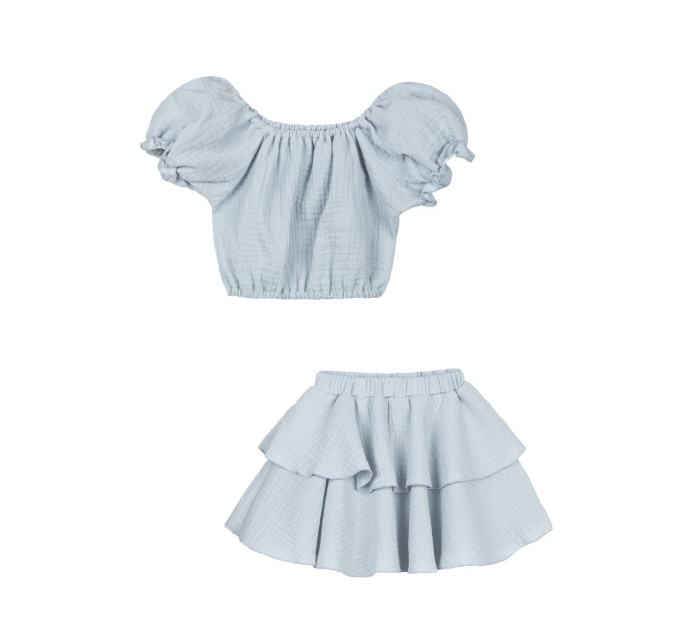 Ander Set Top&Skirt Charlotte Blue