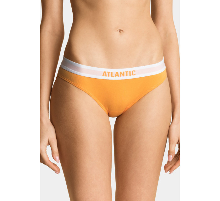 Dámské kalhotky Bikini ATLANTIC 3Pack - tmavě modrá, růžová, oranžová